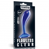 Синяя анальная втулка Flawless Clear Prostate Plug 6.0 - 15 см. - Lovetoy - в Саранске купить с доставкой