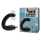 Чёрный массажёр простаты серии Sex Expert - Sex Expert - в Саранске купить с доставкой
