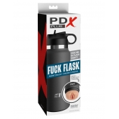 Серый мастурбатор в виде бутылки F*ck Flask - Pipedream - в Саранске купить с доставкой