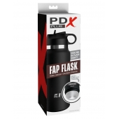 Черный мастурбатор в виде бутылки Fap Flask - Pipedream - в Саранске купить с доставкой