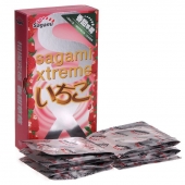 Презервативы Sagami Xtreme Strawberry c ароматом клубники - 10 шт. - Sagami - купить с доставкой в Саранске