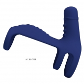 Синяя вибронасадка на пенис Vibrating Penis Sling - Baile - в Саранске купить с доставкой