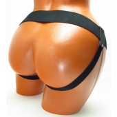 Трусики для страпона коричневого цвета - БДСМ Арсенал - купить с доставкой в Саранске