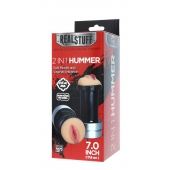 Двусторонний мастурбатор REALSTUFF 2 IN 1 HUMMER MOUTH   VAGINA - ротик и вагина - Dream Toys - в Саранске купить с доставкой
