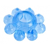 Голубая гелевая насадка-цветок - Toyfa Basic - в Саранске купить с доставкой