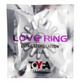 Прозрачное гелевое эрекционное кольцо с шипиками - Toyfa Basic - в Саранске купить с доставкой