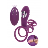 Фиолетовая эрекционная вибронасадка Halo Halo C-Ring Sleeve - Toy Joy - в Саранске купить с доставкой
