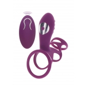 Фиолетовая эрекционная вибронасадка Halo Halo C-Ring Sleeve - Toy Joy - в Саранске купить с доставкой