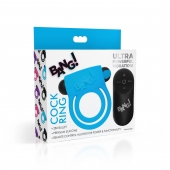 Голубое эрекционное виброкольцо 28X Remote Control Vibrating Cock Ring   Bullet - XR Brands - в Саранске купить с доставкой