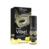 Съедобный жидкий вибратор Dual Vibe! со вкусом лимонного джина с тоником - 15 мл. - ORGIE - купить с доставкой в Саранске