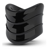 Черное эрекционное кольцо на мошонку Beef Ball Stretcher Snug X Long - Blush Novelties - в Саранске купить с доставкой