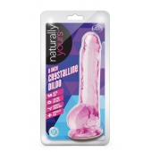 Розовый фаллоимитатор 8 Inch Crystalline Dildo - 19,5 см. - Blush Novelties