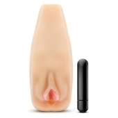 Мастурбатор-вагина с вибрацией Soft   Wet Natasha Realistic Beige Masturbator - Blush Novelties - в Саранске купить с доставкой