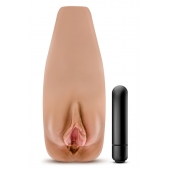 Маструбатор-вагина с вибрацией Soft   Wet Renata Realistic Tan Masturbator - Blush Novelties - в Саранске купить с доставкой