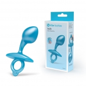 Голубая анальная пробка для массажа простаты Bulb Silicone Prostate Plug - 10,7 см. - b-Vibe - в Саранске купить с доставкой