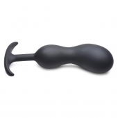 Черный массажер простаты с утяжелителями Premium Silicone Weighted Prostate Plug XL - 20,8 см. - XR Brands - в Саранске купить с доставкой