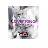 Прозрачное виброкольцо с двумя вибропульками - Toyfa Basic - в Саранске купить с доставкой