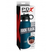 Смуглый мастурбатор-вагина в синей колбе F*ck Flask - Pipedream - в Саранске купить с доставкой