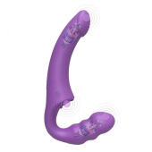 Фиолетовый безремневой страпон Straples Strap-On Dildo - Erokay - купить с доставкой в Саранске