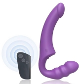 Фиолетовый безремневой страпон Straples Strap-On Dildo - Erokay - купить с доставкой в Саранске