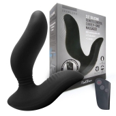 Черный вибромассажер простаты 3,5’’ Remote Control Curve P-spot Massager - 12 см. - Erokay - в Саранске купить с доставкой