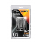 Прозрачная насадка с шипами STAY HARD COCK SLEEVE 01 CLEAR - Blush Novelties - в Саранске купить с доставкой