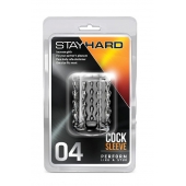 Прозрачная насадка с бороздками STAY HARD COCK SLEEVE 04 CLEAR - Blush Novelties - в Саранске купить с доставкой