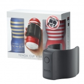 Набор Tenga Cup Vibrator 1st Set: вибратор Cup Vibrator, мастурбатор Original Vacuum Cup, мастурбатор Premium Original Vacuum Cup - Tenga - в Саранске купить с доставкой