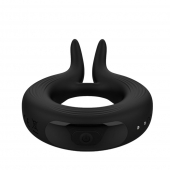 Черное эрекционное кольцо Marry Me Rechargeable Vibrating Cockring - Adrien Lastic - в Саранске купить с доставкой
