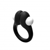 Черное эрекционное кольцо Zippy Vibrating Ring With Bullet - Adrien Lastic - в Саранске купить с доставкой