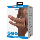 Реалистичная полая насадка на член для двойного проникновения Yairon - 17,5 см. - Baile - купить с доставкой в Саранске