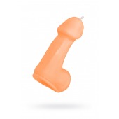 Оранжевая свеча в форме пениса - 47 гр. - Pecado - купить с доставкой в Саранске