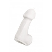 Белая свеча в форме пениса - 47 гр. - Pecado - купить с доставкой в Саранске