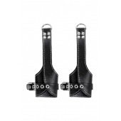 Черные подвесы с белой строчкой - Pecado - купить с доставкой в Саранске