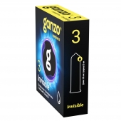 Супертонкие презервативы Ganzo Invisible - 3 шт. - Ganzo - купить с доставкой в Саранске