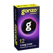 Презервативы с анестетиком для продления удовольствия Ganzo Long Love - 12 шт. - Ganzo - купить с доставкой в Саранске