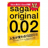 Презервативы увеличенного размера Sagami Original 0.02 XL-size - 3 шт. - Sagami - купить с доставкой в Саранске