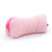 Телесный двусторонний мастурбатор - вагина и ротик - Boys of Toys - в Саранске купить с доставкой