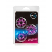 Набор из 3 лиловых эрекционных колец различной формы - Erowoman-Eroman - в Саранске купить с доставкой