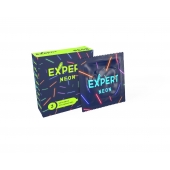 Светящиеся в темноте презервативы Expert Neon - 3 шт. - Expert - купить с доставкой в Саранске