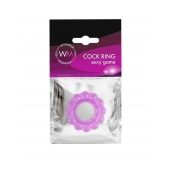 Лиловое эрекционное кольцо с 2 рядами стимулирующих шариков - Erowoman-Eroman - в Саранске купить с доставкой