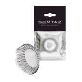 Эластичное эрекционное кольцо с длинными черными «ресничками» - Sextaz - в Саранске купить с доставкой