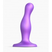 Фиолетовая насадка Strap-On-Me Dildo Plug Curvy size S - Strap-on-me - купить с доставкой в Саранске