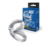Прозрачное двойное эрекционное кольцо - Sex Expert - в Саранске купить с доставкой