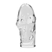 Прозрачная насадка на пенис Booker - 8 см. - Baile - в Саранске купить с доставкой