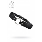 Черный кожаный чокер-ошейник со скруглёнными углами - Pecado - купить с доставкой в Саранске