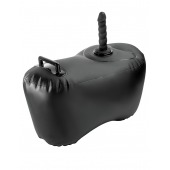 Черное надувное кресло с платформой для фиксации дилдо Body Dock Inflatable Love Seat - Pipedream - купить с доставкой в Саранске