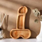 Деревянное блюдо для подачи в форме члена (25 х 16,5 х 1,7 см) - Сима-Ленд - купить с доставкой в Саранске