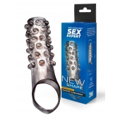 Дымчатая насадка на пенис с выпуклостями - 11 см. - Sex Expert - в Саранске купить с доставкой