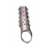 Дымчатая насадка на пенис с шипами и выпуклостями - 12 см. - Sex Expert - в Саранске купить с доставкой